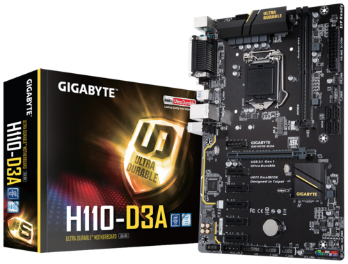 Περισσότερες πληροφορίες για "Gigabyte H110-D3A"