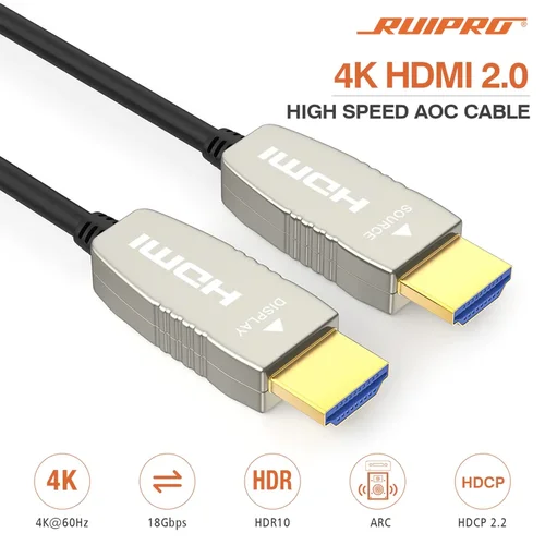 Περισσότερες πληροφορίες για "Ruipro HDMI  Slim and Flexible with Fiber Optic Technology 15 m"