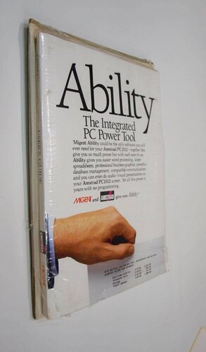 Περισσότερες πληροφορίες για "Amstrad - Ability - DOS office suite - The intergraded PC Power Tool for Amstrad 1512"