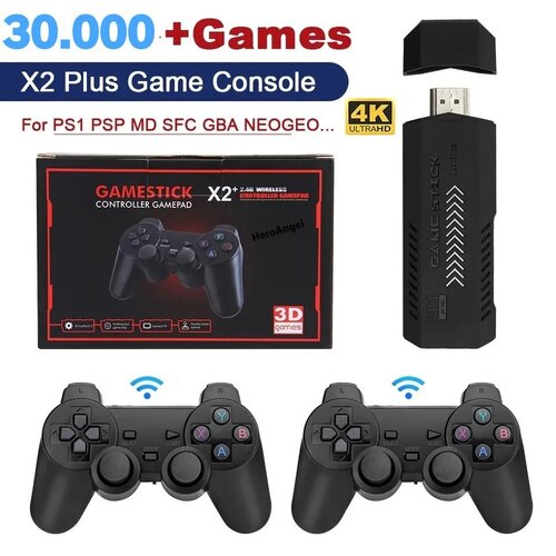 Περισσότερες πληροφορίες για "X2 plus  game stick κονσόλα με 2 ασύρματα χειριστήρια 30.000+retro games!"
