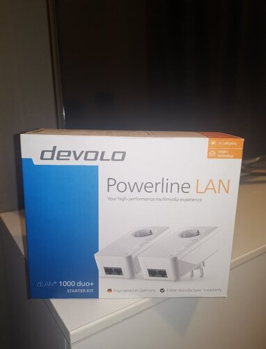 Περισσότερες πληροφορίες για "Powerline Devolo 1000 duo+"