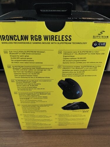 Περισσότερες πληροφορίες για "Corsair Ironclaw RGB Wireless"