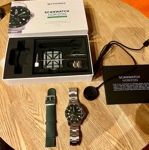 Περισσότερες πληροφορίες για "Withings ScanWatch Horizon 43mm Πράσινο Smartwatch"
