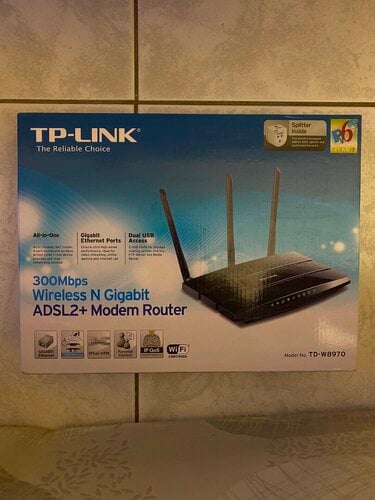 Περισσότερες πληροφορίες για "TP-Link TD-W8970 Modem Router"