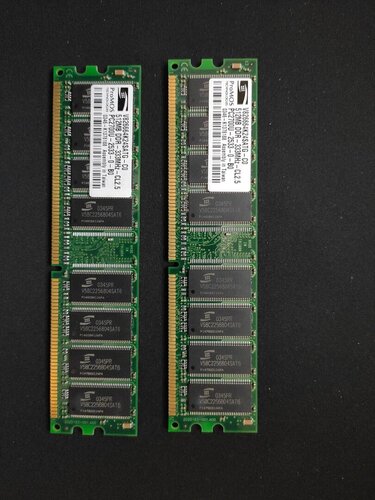 Περισσότερες πληροφορίες για "ProMOS Technologies Ram 512MB έκαστη DDR333MHz DIMM  CL2.5 PC2700U-2533-0-B0"