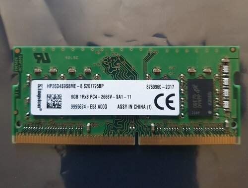 Περισσότερες πληροφορίες για "Ζητείται μνήμη DDR 4 SODIMM hp26d4s9s8me-8"