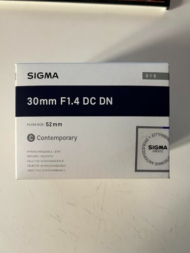 Περισσότερες πληροφορίες για "Sigma 30mm F1.4 DC DN - FUJIFILM x Mount"