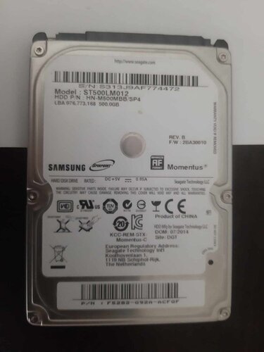 Περισσότερες πληροφορίες για "Σκληρός Δίσκος HDD Samsung 500gb από PS4"