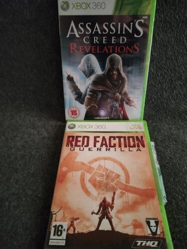 Περισσότερες πληροφορίες για "ΠΑΚΕΤΟ ''ASSASSIN'S CREED ''Revelations'' + RED FACTION ''Guerilla '' - 2 Xbox 360 παιχνιδια"