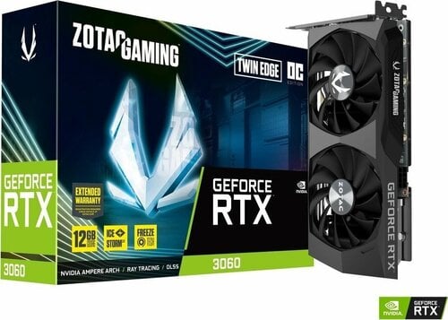 Περισσότερες πληροφορίες για "Zotac VGA GeForce RTX 3060 Twin Edge 12 GB"