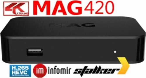 Περισσότερες πληροφορίες για "Infomir TV Box MAG 420 4K UHD USB 3.0 512MB RAM και 512MB Αποθηκευτικό Χώρο με Λειτουργικό Linux"