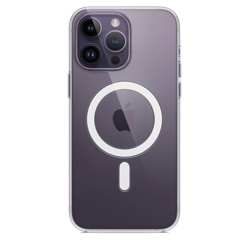 Περισσότερες πληροφορίες για "Apple Clear Case with MagSafe Back Cover Σιλικόνης / Πλαστικό Διάφανο (iPhone 14 Pro Max)"