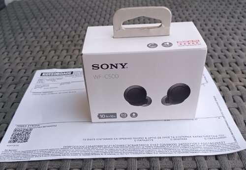 Περισσότερες πληροφορίες για "Sony WF-C500 In-ear Bluetooth Handsfree (Μαύρο)Σφραγισμένα"