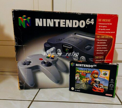 Περισσότερες πληροφορίες για "Nintendo N64 console + Mario Kart boxed"