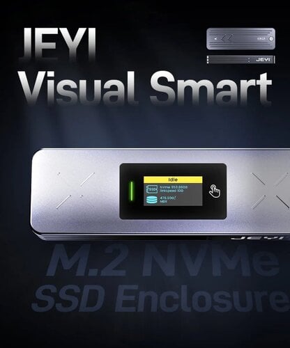 Περισσότερες πληροφορίες για "JEYI i9X Smart Display M.2 Dual Protocol NvMe SSD Enclosure USB 3.2"