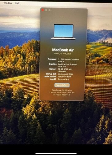 Περισσότερες πληροφορίες για "MacBook Air 13” Retina 16GB RAM 256GB"