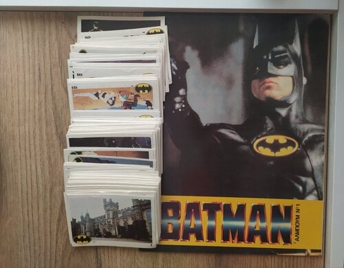 Περισσότερες πληροφορίες για "Ελληνικό άλμπουμ Sticker Batman του 1989 καινούριο κενό με ολοκληρωμένο ακόλλητο stickers set"