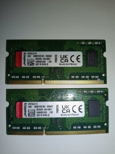 Περισσότερες πληροφορίες για "Kingston 4GB DDR3 RAM με Ταχύτητα 1600 για Laptop"