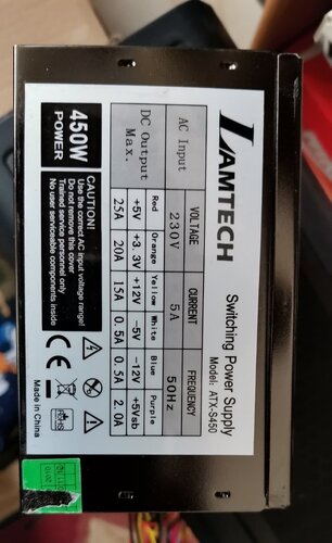 Περισσότερες πληροφορίες για "PSU τροφοδοτικό Lamtech 450w"