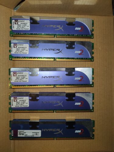 Περισσότερες πληροφορίες για "5 τεμάχια Kingston hyperX DDR2 2gb"