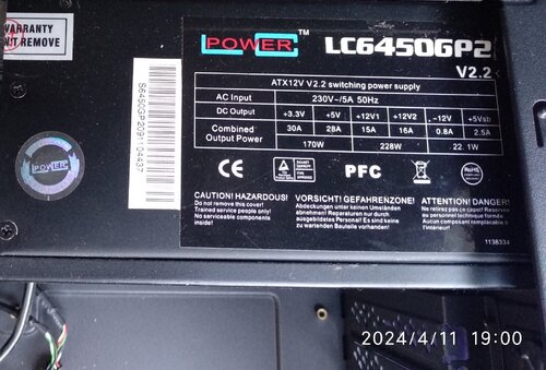 Περισσότερες πληροφορίες για "LC POWER 450 w GP2"