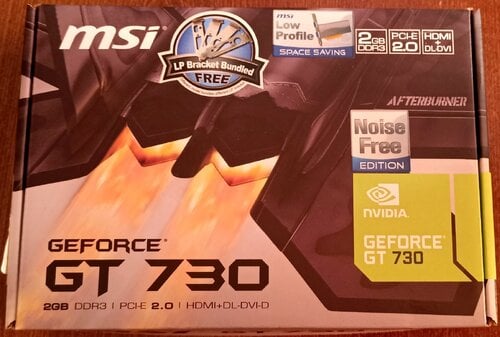 Περισσότερες πληροφορίες για "MSI GeForce GT 730 2GB"