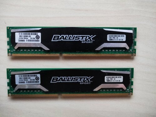 Περισσότερες πληροφορίες για "2 x RAM Crucial 4GB DDR3 BLS4G3D169DS1J (4 GB/DDR3/1600MHz)"