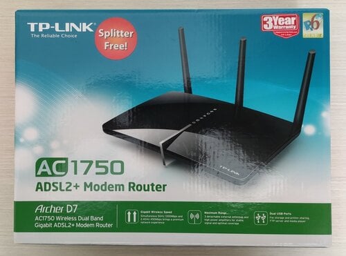 Περισσότερες πληροφορίες για "TP-Link AC1750 ADSL2+ Modem Router"