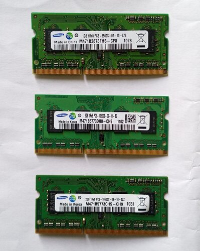 Περισσότερες πληροφορίες για "Μνήμες DDR3 για λαπτοπ + σκληροί δίσκοι 3.5" EIDE 80gb."