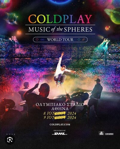 Περισσότερες πληροφορίες για "Coldplay 8/6/24"