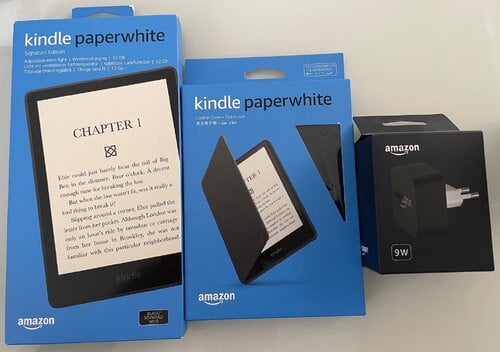 Περισσότερες πληροφορίες για "eBook Amazon Kindle Paperwhite Signature Edition με Οθόνη Αφής 6.8" (32GB) Μαύρο + θηκη + φορτιστης"