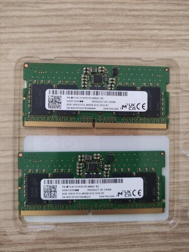 Περισσότερες πληροφορίες για "DDR5 16GB kit(2*8GB) SODIMM 4800mhz Laptop"
