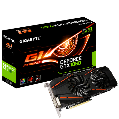 Περισσότερες πληροφορίες για "Gigabyte GeForce GTX 1060 G1 Gaming 6G (rev. 2.0)"