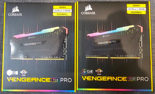Περισσότερες πληροφορίες για "2x Corsair Desktop RAM VENGEANCE RGB PRO 32GB Kit 3600MHz DDR4"