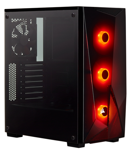 Corsair Carbide Spec Delta RGB Gaming Midi Tower Κουτί Υπολογιστή με Πλαϊνό Παράθυρο Μαύρο