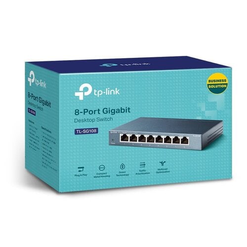 Περισσότερες πληροφορίες για "TP-LINK TL-SG108 8-Port Gigabit Desktop Switch"