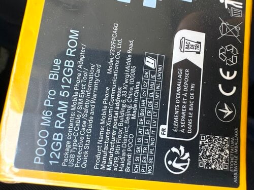 Περισσότερες πληροφορίες για "POCO M6 PRO BLUE 12GB 512 GB σφραγισμένο - καινούργιο"