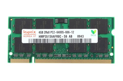 Περισσότερες πληροφορίες για "Hynix 4GB PC2-6400S DDR2-800Mhz  SODIMM Laptop Memory"