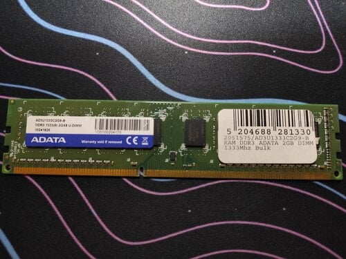 Περισσότερες πληροφορίες για "Adata DDR3 2GB 1333"