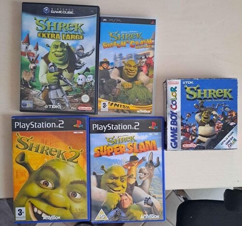 Περισσότερες πληροφορίες για "Διάφοροι Τίτλοι Shrek (PS2, PSP, Gamecube, Gameboy)"