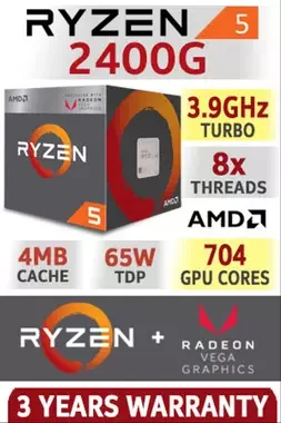 Περισσότερες πληροφορίες για "AMD Ryzen 5 2400G (Box) 4 core 8 threads Vega 11 graphics - Intel i5 2500"