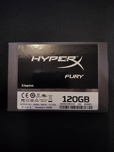 Περισσότερες πληροφορίες για "HyperX FURY SHFS37A/120G (120 GB/SATA III)"