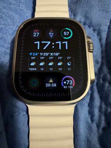 Περισσότερες πληροφορίες για "Apple Watch Ultra 2 ocean band λευκο"