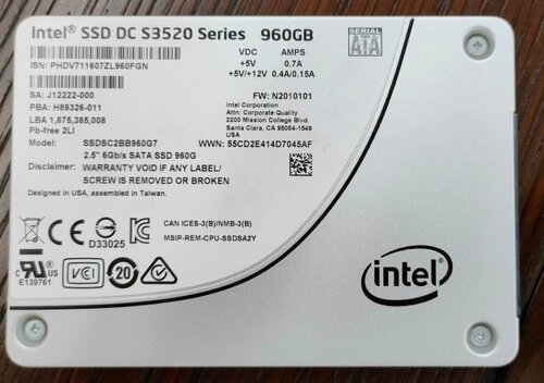 Περισσότερες πληροφορίες για "Επαγγελματικός Intel DC S3520 - 960GB, 2.5" SSD, SATA III ΣΕ ΑΡΙΣΤΗ ΚΑΤΑΣΤΑΣΗ"