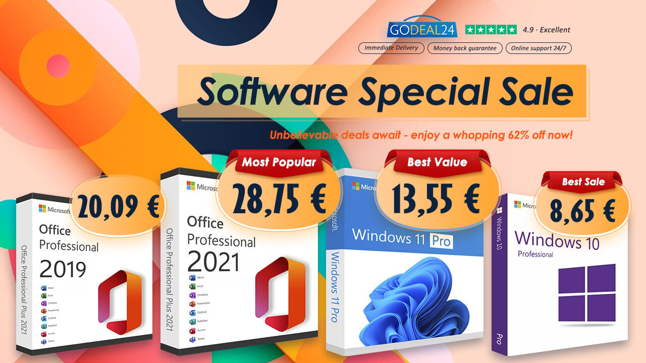 Περισσότερες πληροφορίες για "Godeal24: Τεράστια έκπτωση σε λογισμικό της Microsoft. Office 2021 Pro Key με  μόλις 28.75€"