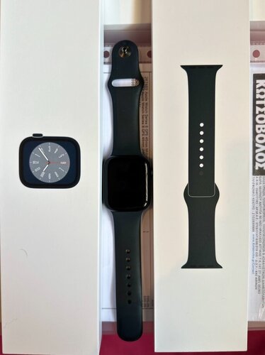Περισσότερες πληροφορίες για "Apple Watch Series 8 240€ (45mm/Μαύρο/Αλουμίνιο)"