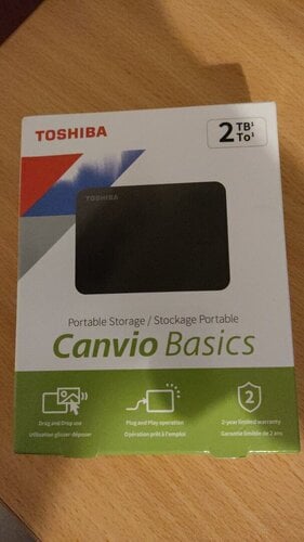 Περισσότερες πληροφορίες για "Toshiba Canvio Basics - External HDD 2TB (2018 model)"