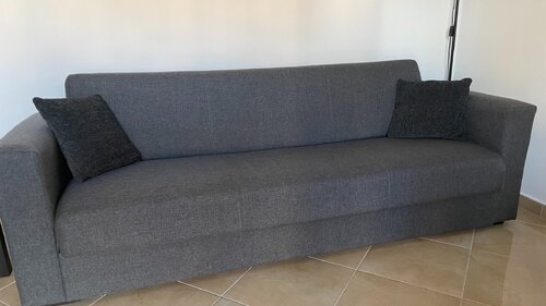 Καναπές-Κρεβάτι Τριθέσιος (με αποθηκευτικό χώρο)