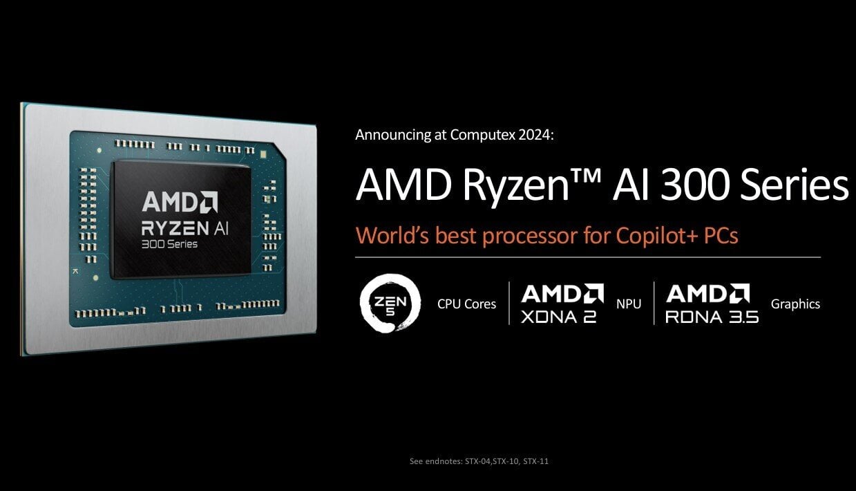 Η AMD παρουσίασε τους επεξεργαστές Ryzen AI 300 Series για φορητούς υπολογιστές Copilot+