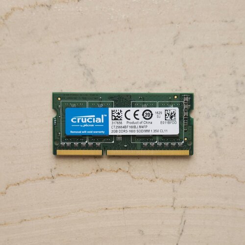 Περισσότερες πληροφορίες για "CRUCIAL 2GB DDR3L RAM 1.35V 1600MHz για Laptop"